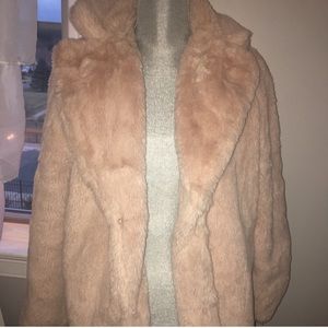 Furry pink jacket